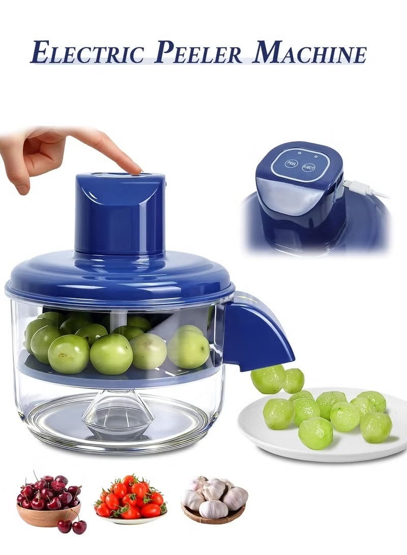 Smart Kitchen Fruit Peeling and Pitting Device with Rechargeable Auxiliary Head via USB – Suitable for Grapes, Cherries, and Apricots - Image 1